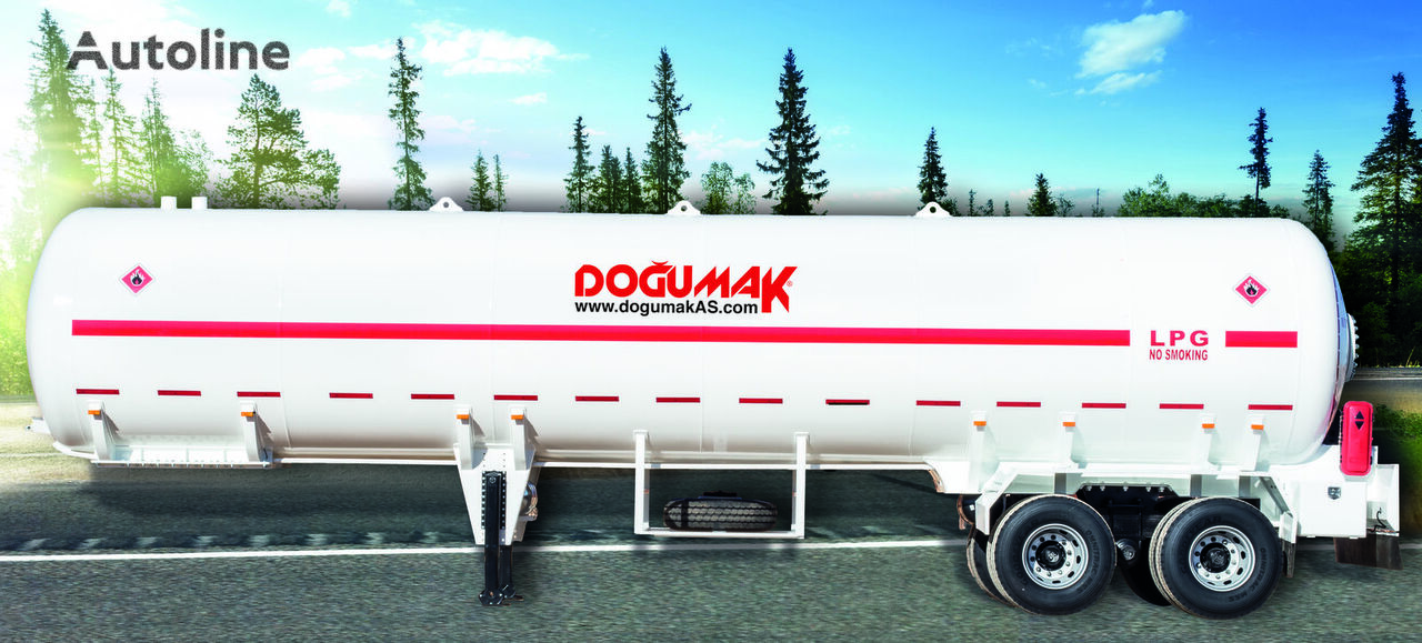 nový cisterna LPG Doğumak 45-60 M3 LPG SEMI TRAILER TRANSPORT TANKER TANDEM AXLE