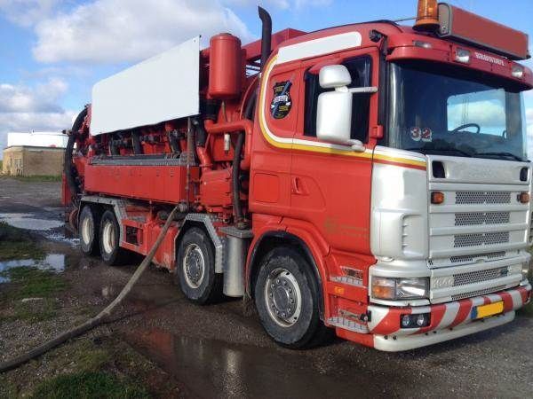 fekální vůz Scania Helmers recycler 164 G