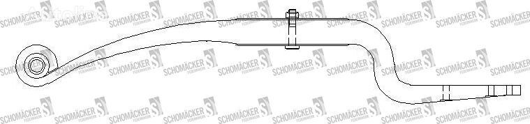 listová pružina Schmitz Cargobull Schomäcker 266116, O.E. FAG0410190 pro návěsy