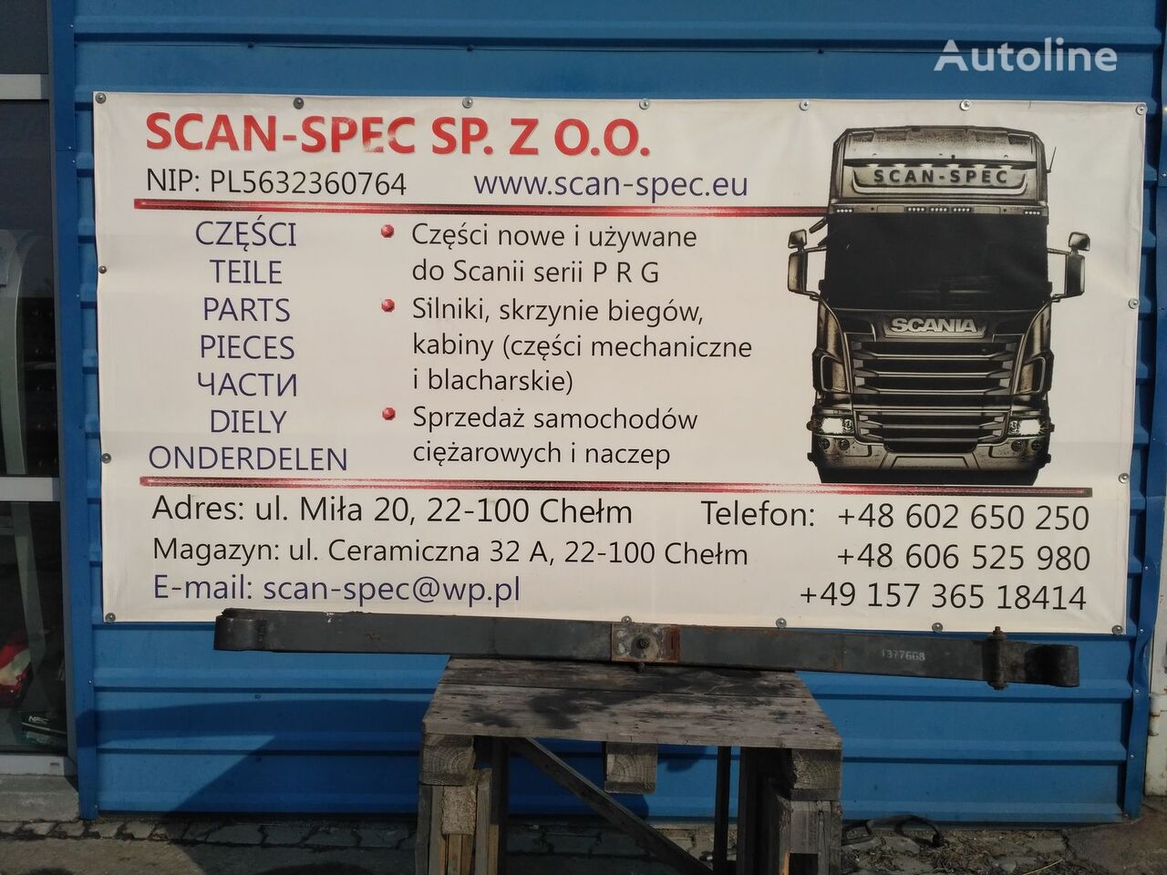 pero Scania Przedni 1377668, 1312992 pro tahače Scania P R G T