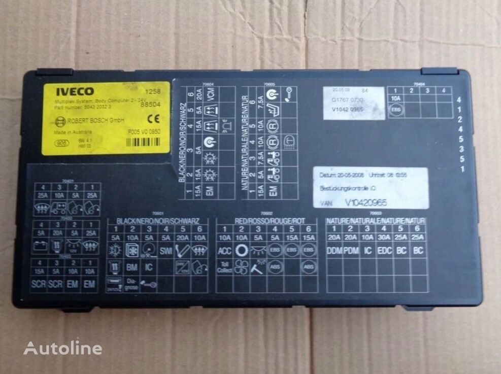 řídicí jednotka IVECO EURO5 Multiplex system body computer 504276228 pro tahače IVECO Stralis