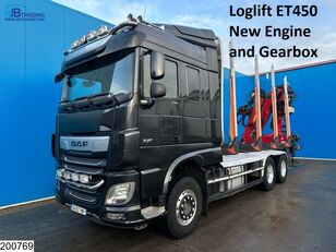 nákladní vozidlo na přepravu dřeva DAF 106 XF 530 6x4, Wood transport, Retarder, Loglift ET450