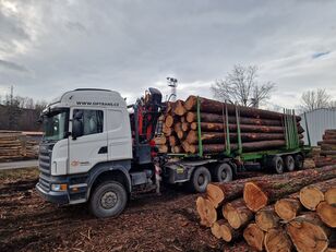 nákladní vozidlo na přepravu dřeva Scania R420 CB6X6 přestavba TRAKTOR + přívěs na přepravu dřeva