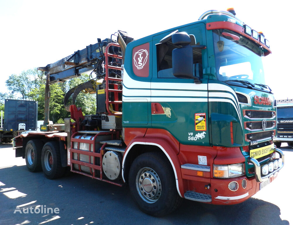 nákladní vozidlo na přepravu dřeva Scania R560 V8 For long woods - Para MADERA