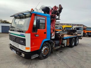 nákladní vozidlo na přepravu dřeva Volvo FL 12.420 6X4 + DIEBOLT D20.80Z Timber/Loglifter - Holzfahrzeug