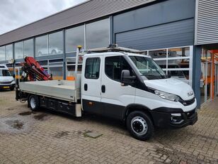 nákladní vozidlo platforma IVECO Daily 70C18/ Krane HMF 340/ Remote/ Traffic Warning Board