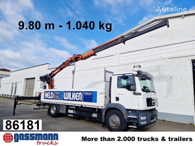 nákladní vozidlo valník MAN TGM 18.340 4x2 BL, Atlas Ladekran 135.2 V, 9.8m