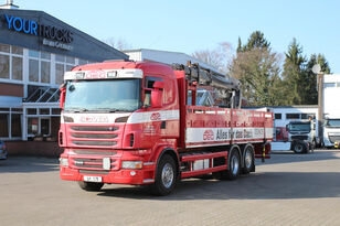 nákladní vozidlo valník Scania R 400 E5 6x2 Hiab 166K Baustoffkran Liftachse