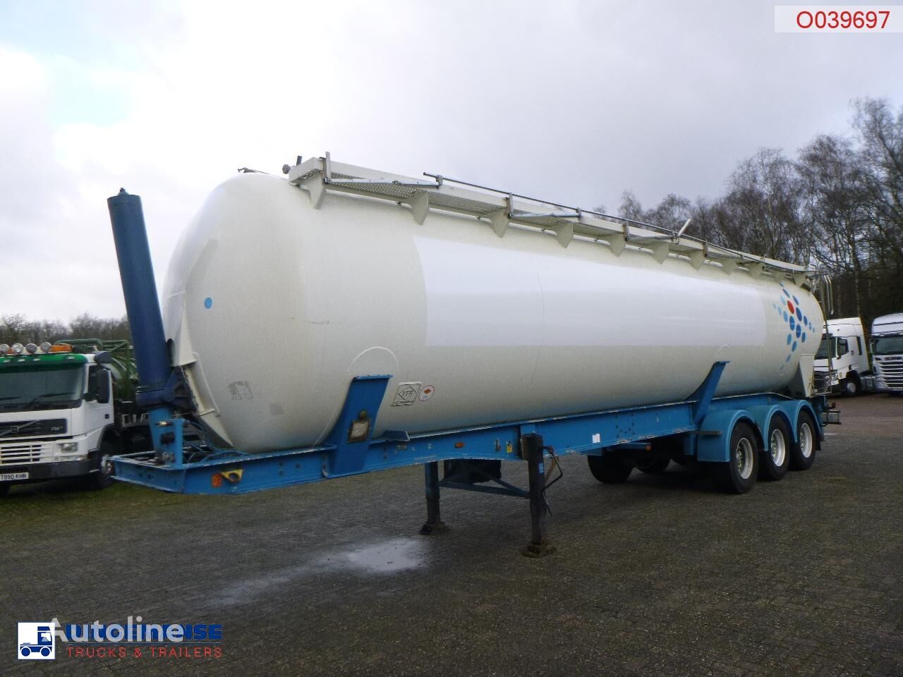 návěs sklápěč Feldbinder Powder tank alu 60 m3 (tipping)