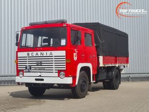 plachtové vozidlo Scania 80 Super Crewcab, Doppelcabine, Intercooler, Oldtimer, Good Cond