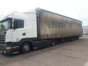 tahač Scania R410 retarder na prodej + shrnovací plachtovy náves tahač Scania R410 retarder + shrnovací plachtovy náves